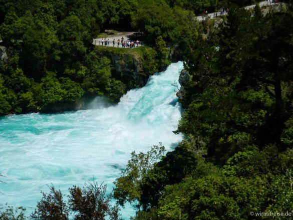 Tosende und brachiale Huka-Falls Neuseeland