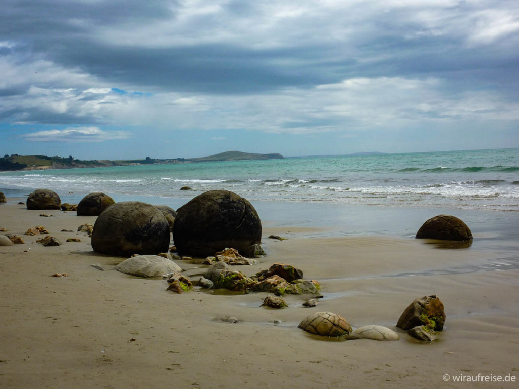 Moeraki Boulders an der Ostküste von Neuseelands Südinsel