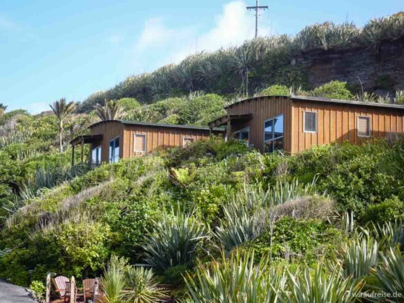 Bungalow im Punakaiki Resort. Neuseeland, Punakaiki