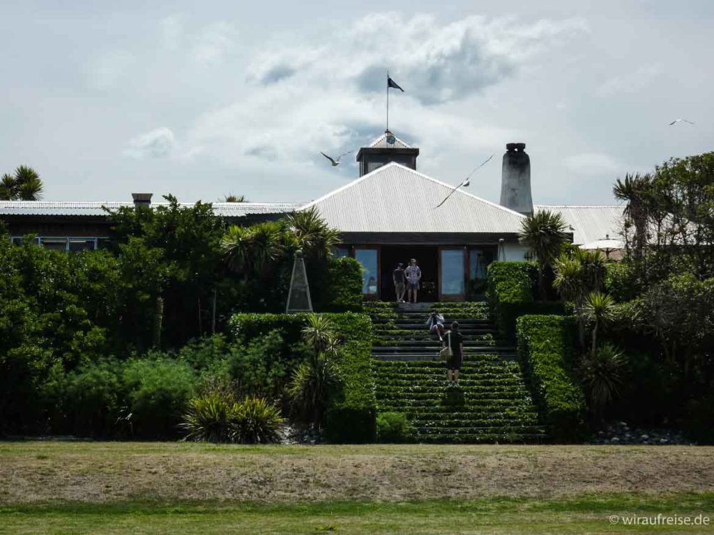 Restaurant, Laden, Location am Meer, zwischen Ward und Clarence in den Marlboroughs Neuseeland südinsel