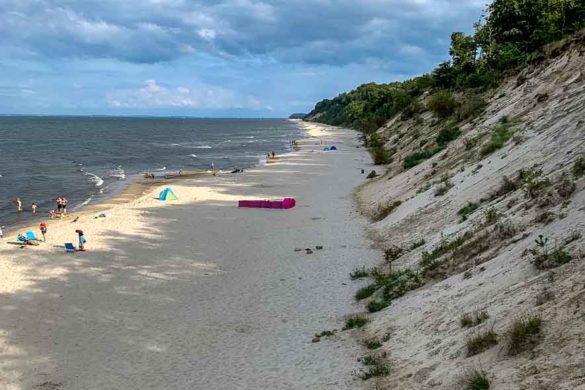 Steilküste am Strand von Stubbenfelde - Zugang vom Campingplatz